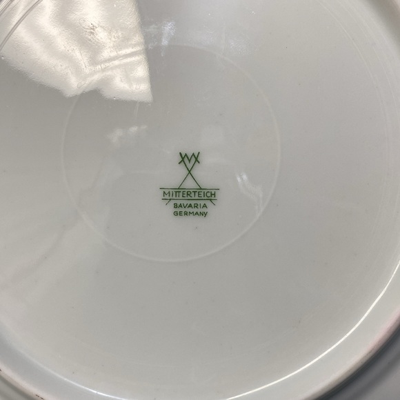 Pink Rose Mitterteich Bavaria Germany Salad Plate - Picture 4 of 13